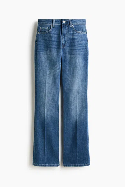 H&m Bootcut High Jeans In Blue