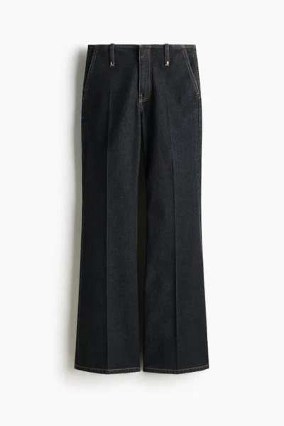 H&m Bootcut High Waist Jeans In Black
