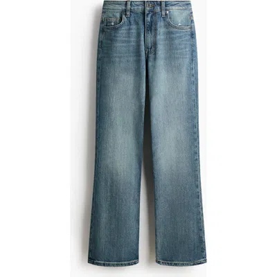 H&m Bootcut High Waist Jeans In Blue