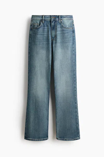 H&m Bootcut High Waist Jeans In Blue