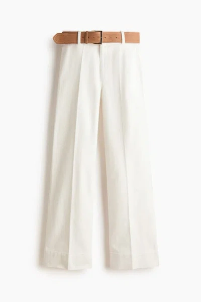 H&m Bootcut High Waist Jeans In White