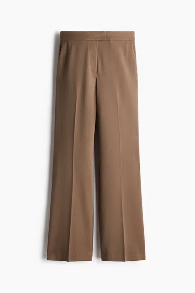 H&m Bootcut Pants In Brown
