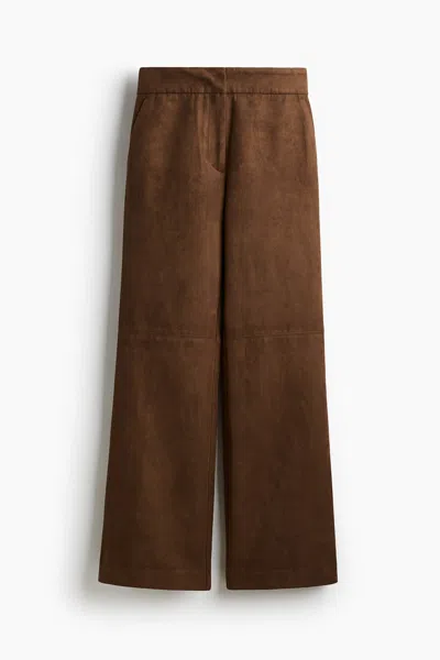H&m Bootcut Pants In Brown