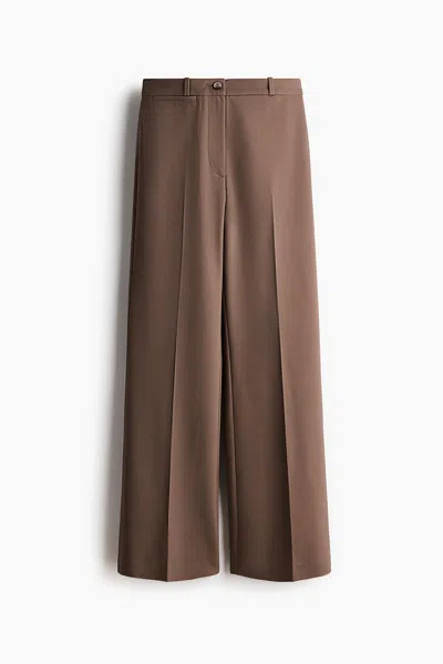 H&m Bootcut Pants In Brown