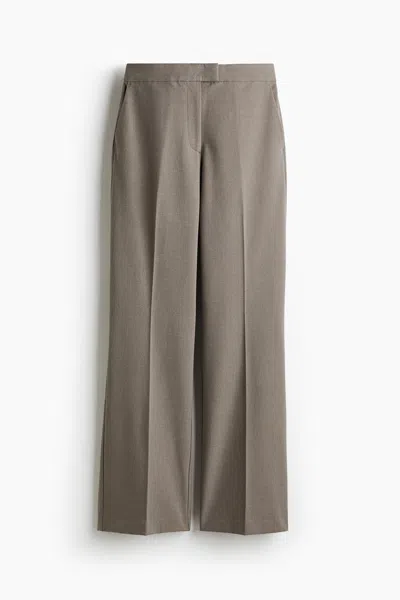 H&m Bootcut Pants In Brown