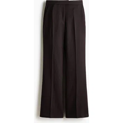 H&m Bootcut Tailored Trousers In Brown