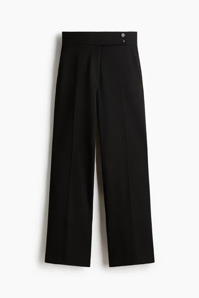 H&m Bootcut Twill Pants In Black