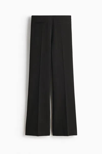 H&m Bootcut Twill Pants In Black