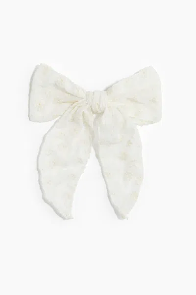 H&m Bow Hair Clip In White