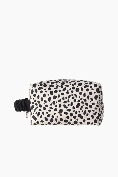 H&m Boxy Makeup Bag In Cream/leopard Print