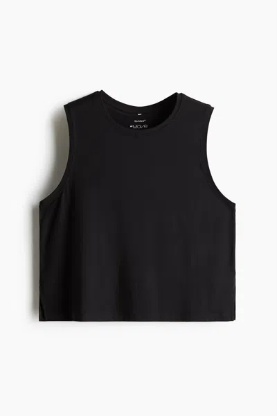 H&m Boxy Sports Tank Top With Drymove In Multi