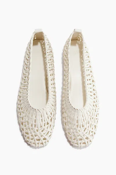 H&m Braided-look Ballet Flats In Neutral