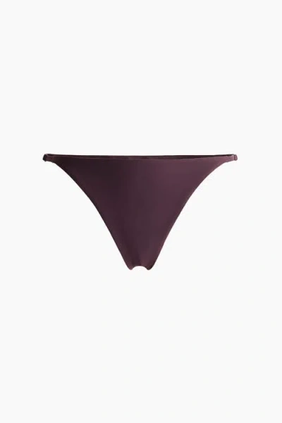 H&m Brazilian Bikini Bottoms With Lycra® Xtra Life In Burgundy