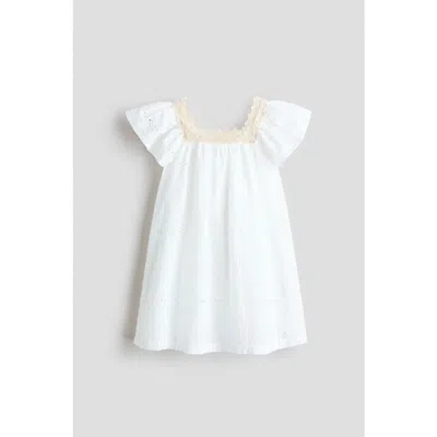 H&m Kids'  Broderie Anglaise Dress In Brown