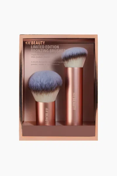 H&m Bronzer Brush Duo In Bronze-colored