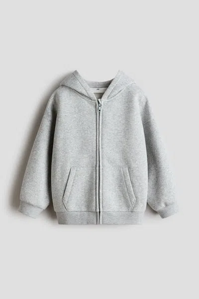 H&m Kids' Oversized Hooded Jacket In Gray