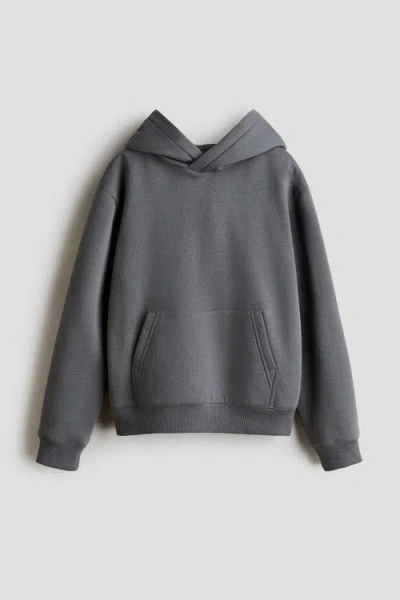 H&m Kids'  Brushed-inside Hoodie In Black