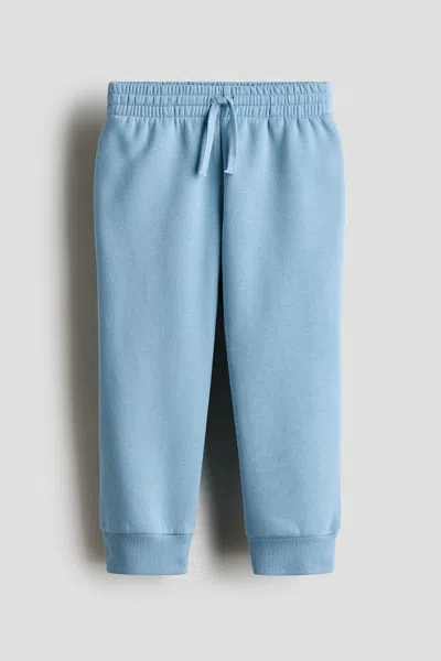 H&m Kids' Brushed-inside Joggers In Blue
