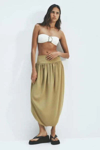 H&m Bubble-hem Tulip Skirt In Black