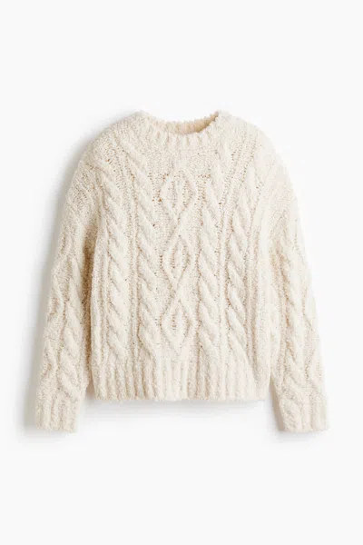 H&m Cable-knit Sweater In Neutral