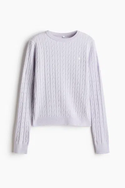 H&m Cable-knit Sweater In Gray
