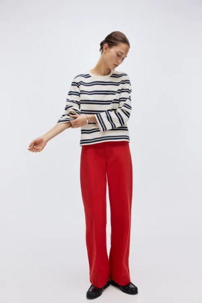 H&m Canvas Trousers In Multi
