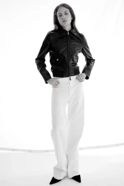 H&m Canvas Trousers In Black