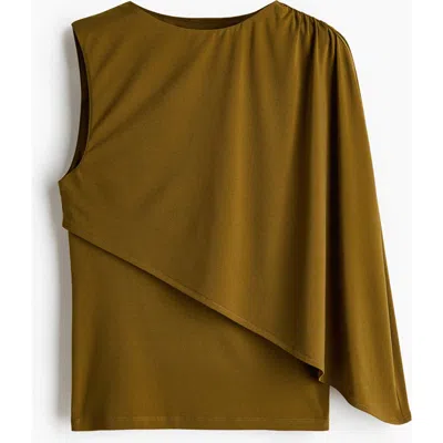 H&m Cape-detail Top In Green