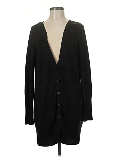 Pre-owned H&m Cardigan Sweater In Black
