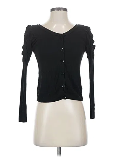 Pre-owned H&m Cardigan Sweater In Black