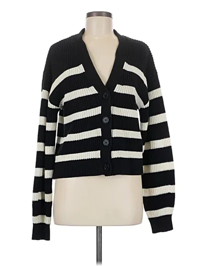 Pre-owned H&m Cardigan Sweater In Black
