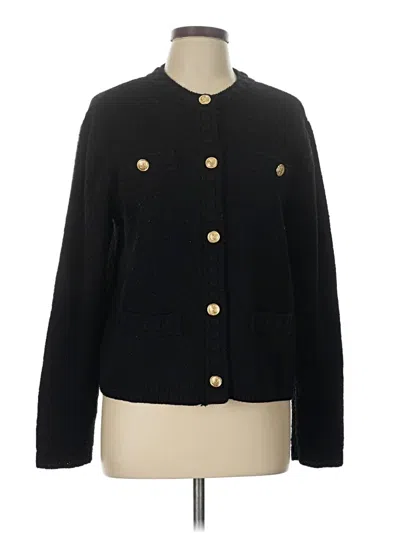 Pre-owned H&m Cardigan Sweater In Black