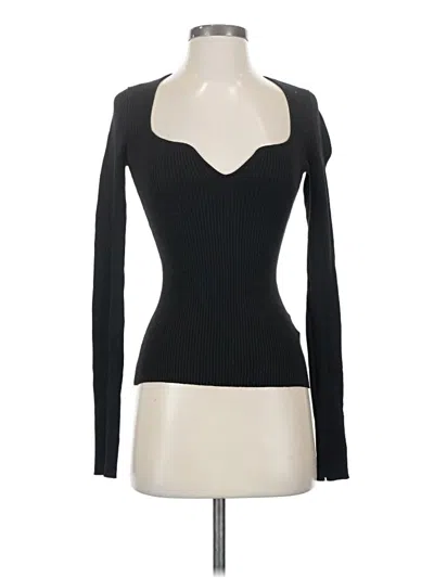 Pre-owned H&m Cardigan Sweater In Black