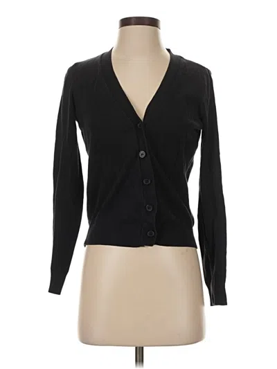 Pre-owned H&m Cardigan Sweater In Black