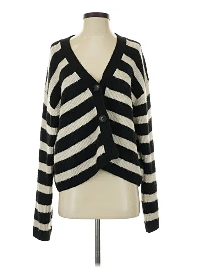 Pre-owned H&m Cardigan Sweater In Black