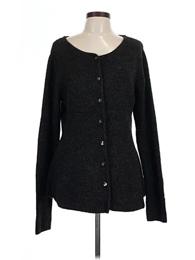 Pre-owned H&m Cardigan Sweater In Black