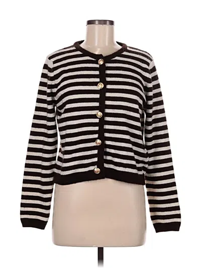 Pre-owned H&m Cardigan Sweater In Black