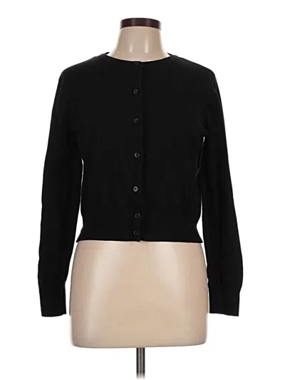 Pre-owned H&m Cardigan Sweater In Black