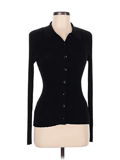 Pre-owned H&m Cardigan Sweater In Black