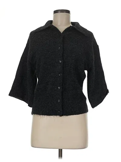 Pre-owned H&m Cardigan Sweater In Black