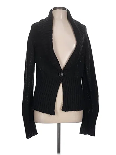 Pre-owned H&m Cardigan Sweater In Black