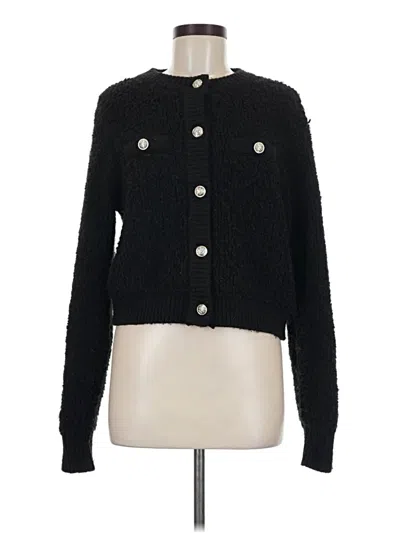 Pre-owned H&m Cardigan Sweater In Black