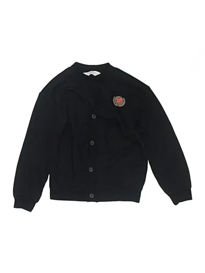 Pre-owned H&m Kids' Cardigan Sweater In Black