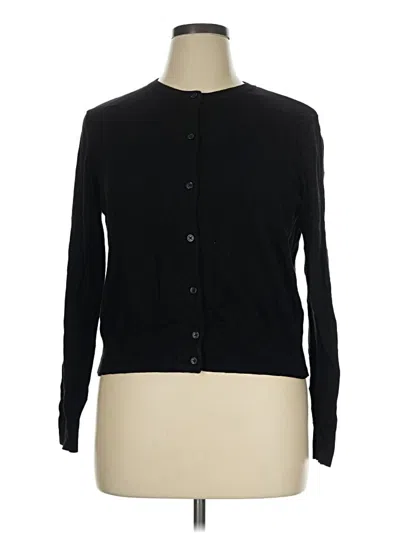 Pre-owned H&m Cardigan Sweater In Black