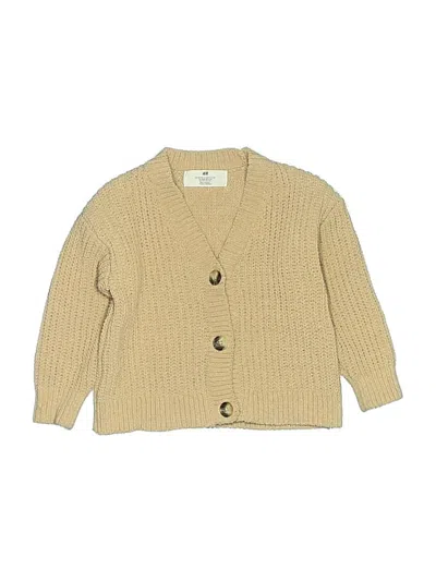 Pre-owned H&m Kids' Cardigan Sweater In Brown