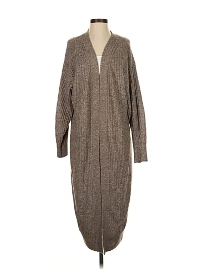 Pre-owned H&m Cardigan Sweater In Brown