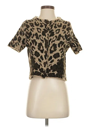 Pre-owned H&m Cardigan Sweater In Brown