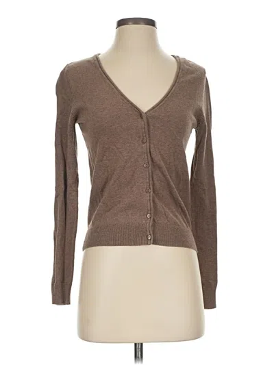 Pre-owned H&m Cardigan Sweater In Brown