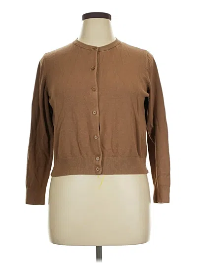 Pre-owned H&m Cardigan Sweater In Brown