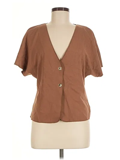 Pre-owned H&m Cardigan Sweater In Brown